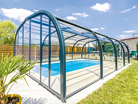 Abri de piscine haut